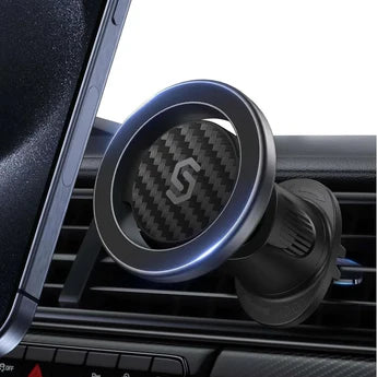 Soporte Magnético para Teléfono de Coche — Compatible con MagSafe, Rotación 360°