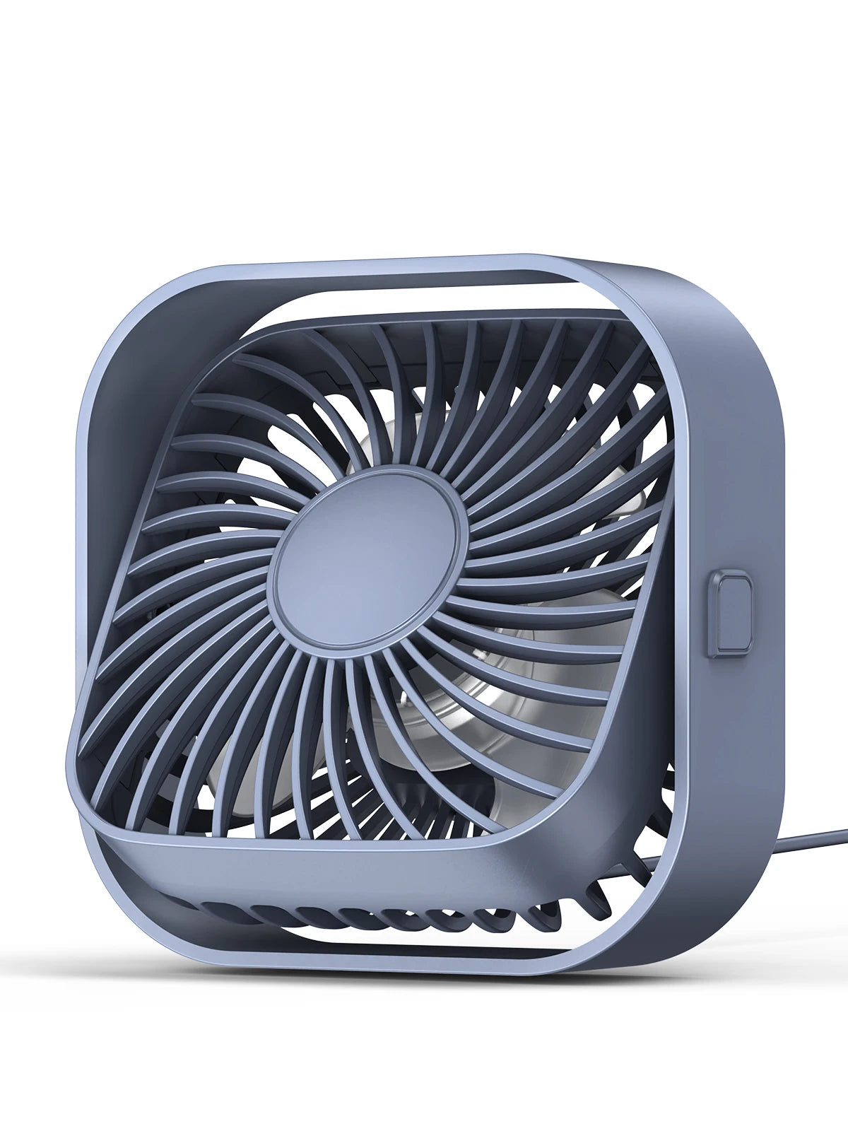 Mini ventilador de escritorio USB portátil — 3 velocidades, silencioso y potente